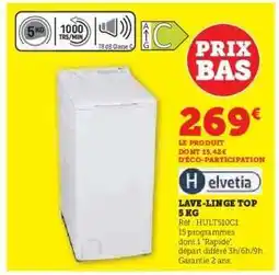 Hyper U Lave-linge Top 5 kg offre