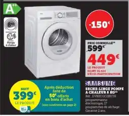 Super U Sèche-linge Pompe à Chaleur 8 KG offre