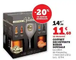Super U COFFRET DECOUVERTE BIERES GOUDALE offre