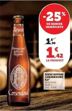 Super U Biere Rousse Corsendonk 8,1° offre