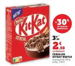 Super U Céréales Kitkat Nestlé offre