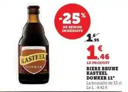 Super U BIERE BRUNE KASTEEL DONKER 11° offre