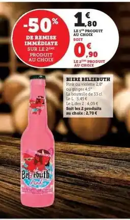 Super U BIÈRE BELZÉBUTH offre