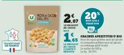 Super U Graines Apéritives U Bio offre