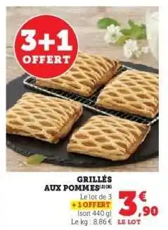 Super U GRILLÉS AUX POMMES offre