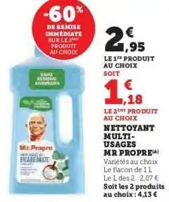Super U Nettoyant Multi-usages Mr Propre offre