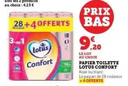 Super U Papier Toilette Lotus Confort offre