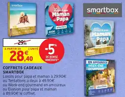 Intermarché Hyper Coffrets cadeaux smartbox offre
