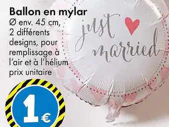 TEDi Ballon en mylar offre