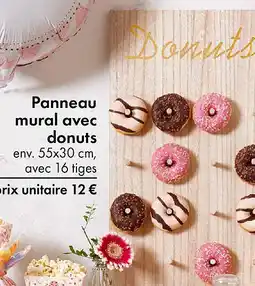 TEDi Panneau mural avec donuts offre