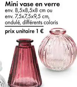 TEDi Mini vase en verre offre