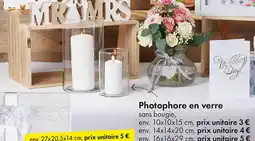 TEDi Photophore en verre offre
