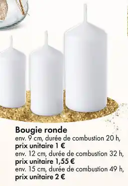 TEDi Bougie ronde offre