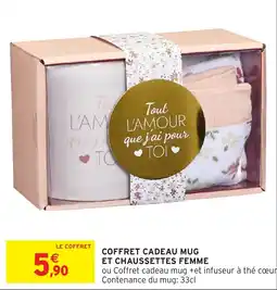 Intermarché Hyper Coffret cadeau mug et chaussettes femme offre