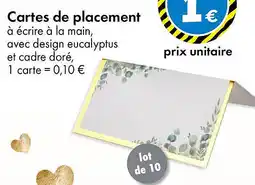 TEDi Cartes de placement offre