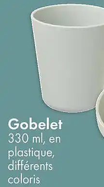 TEDi Gobelet offre