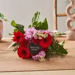 Carrefour Bouquet Maman rouge offre