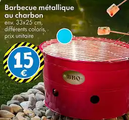 TEDi Barbecue métallique au charbon offre