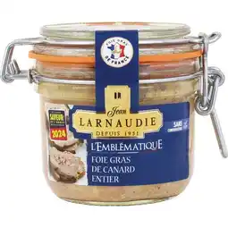 Carrefour JEAN LARNAUDIE Foie gras entier de canard offre