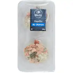 Carrefour 2 coquilles froides au saumon CARREFOUR Le Marché offre
