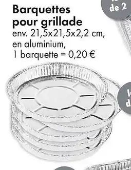 TEDi Barquettes pour grillade offre