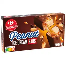 Carrefour CARREFOUR SENSATION Peanut Ice Cream Bars offre