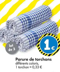 TEDi Parure de torchons offre