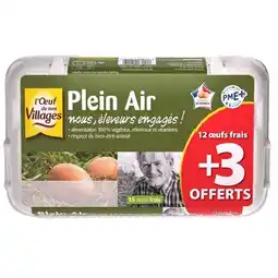 Carrefour L’ŒUF DE NOS VILLAGES Œufs Plein Air offre