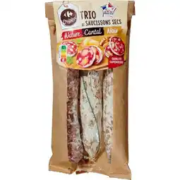 Carrefour CARREFOUR ORIGINAL Trio de saucissons secs offre