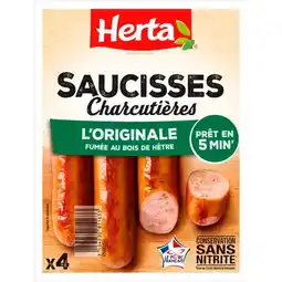 Carrefour HERTA Saucisses Charcutières offre