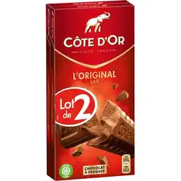 Carrefour CÔTE D'OR Tablette de chocolat L'Original offre