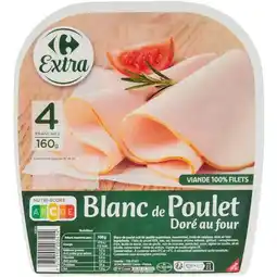 Carrefour CARREFOUR EXTRA Blanc de poulet doré au four offre