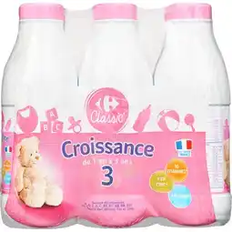 Carrefour CARREFOUR CLASSIC' Lait Croissance 3 offre