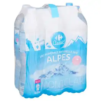 Carrefour Market CARREFOUR CLASSIC' Eau Minérale Naturelle des Alpes offre
