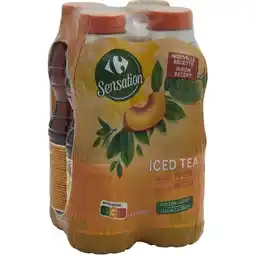Carrefour Market CARREFOUR SENSATION Boissons rafraîchissante aux extraits de thé offre
