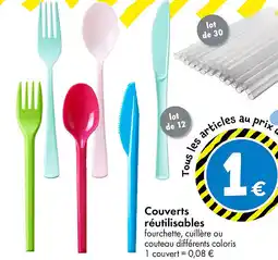 TEDi Couverts réutilisables offre