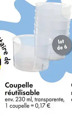 TEDi Coupelle réutilisable offre