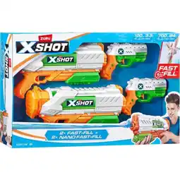 Carrefour ZURU Pack de 4 pistolets Xshot offre