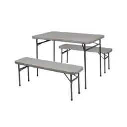 Carrefour Set 1 table et 2 bancs offre