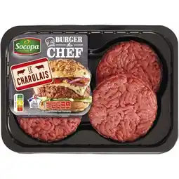 Carrefour Market Steak haché Burger du Chef Charolais 15% M.G. SOCOPA offre