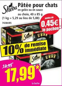 Norma Pâtée pour chats offre