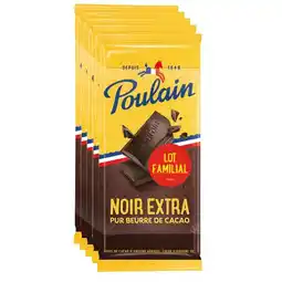 Carrefour Market POULAIN Tablettes de chocolat Noir Format Familial offre