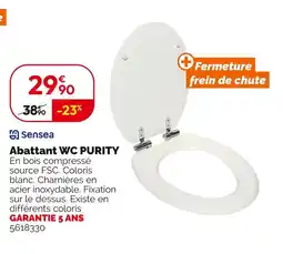 Weldom Sensea Abattant wc purity offre