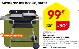 Weldom Naterial Barbecue charbon de bois icarus offre