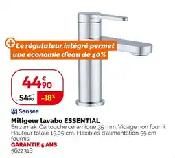 Weldom Sensea Mitigeur lavabo Essential offre