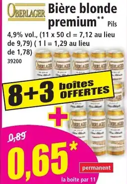 Norma OBERLAGER Bière blonde premium offre