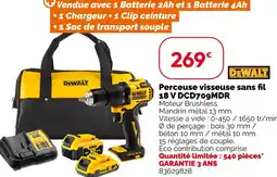 Weldom DeWALT Perceuse visseuse sans fil 18 V DCD709MDR offre