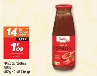Netto Netto - purée de tomates offre