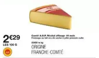 Monoprix Comté a.o.p offre