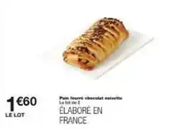 Monoprix Pain forré ochocolat neisette offre